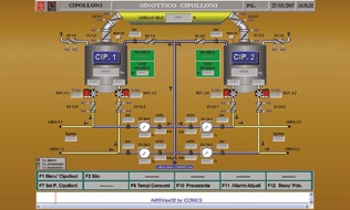 An AFV Beltrame S.p.A. Steel Plant Control Screen 