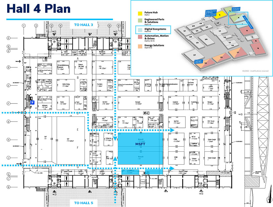 Hannover Messe map