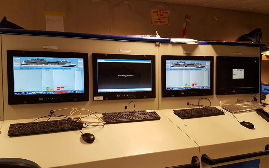 Monitoring Station aboard the MSC Meraviglia
