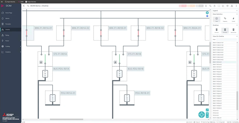 Data Centers screen capture 2