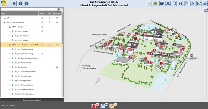 ZfP’s Bad Schussenried Property Overview Display